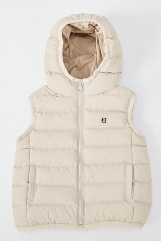 Benitto Kids Kapüşonlu Erkek Bebek Çocuk Yelek 51306 Bej