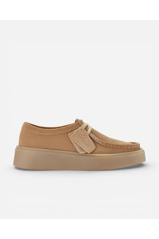 Clarks Torview Dark Sand Suede Erkek Bej Günlük Ayakkabı 26183437 Bej