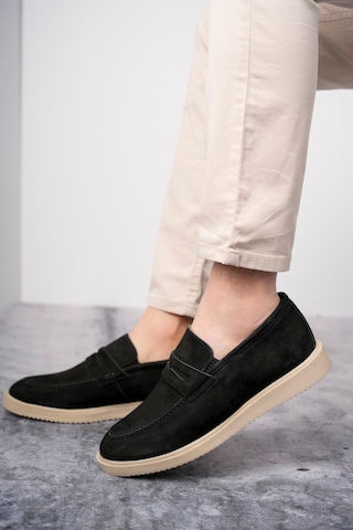 Muggo Jones Garantili Erkek Günlük Klasik Hakiki Deri Casual Rahat Ortopedik Ayakkabı Siyahsüet Siyah