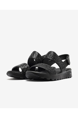Skechers Arch Fıt Footsteps - Enchant Kadın Siyah Sandalet 111531 Bbk Siyah