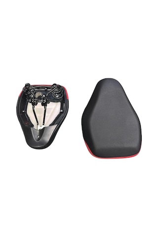 Bisiklet E-bike Geniş Sele Yaylı Yumuşak Çok Rahat 27-20 Cm Siyah - Kırmızı - Beyaz