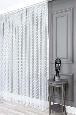 Evdepo Home Kullanıma Hazır Örme Tül Perde (541910123)