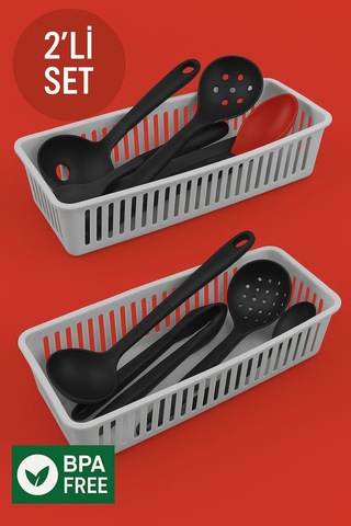 2'li Çekmece İçi Kaşıklık Sepet Organizer Diğer
