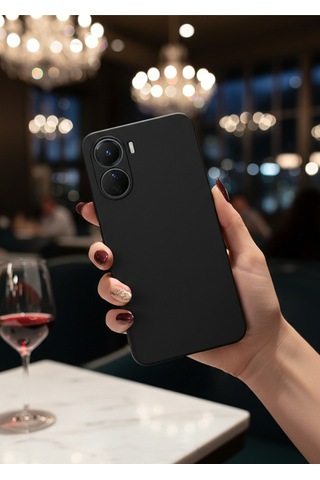 Vivo Y16 Uyumlu İçi Kadife Kamera Korumalı Renkli Silikon Kılıf