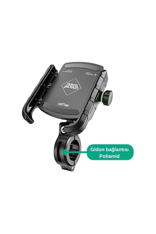 Nukrotech Mrt City Poliamid Bağlantılı Telefon Tutucu Siyah