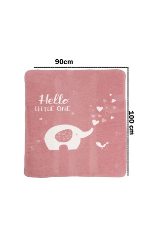 Yumuşak Bebek Çocuk Battaniyesi Mevsimlik 90x100 Cm Sb 885 Pembe
