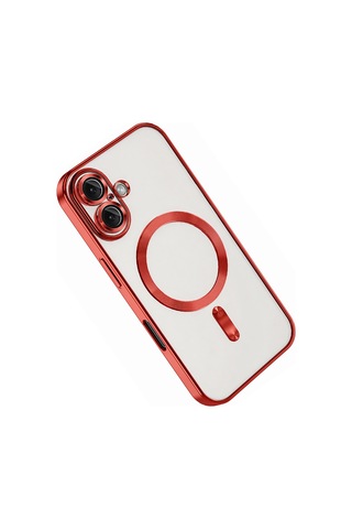 Apple İphone Uyumlu 16 Kılıf Kross Magneticsafe Kapak - Kırmızı Renk