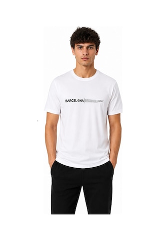 Tommy Life Basic Erkek Tshirt Bisiklet Yaka Beyaz 88452