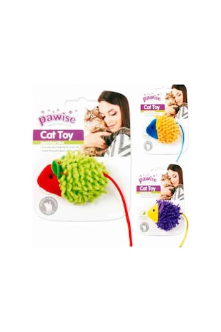 Pawise Meow Meow Life Mouse Kumaş Kedi Oyuncağı Çok Renkli
