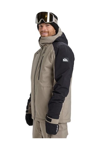 Quıksılver Quiksilver Mission Block Jk Erkek Bej Snowboard Ceketi Tzc0 Taş