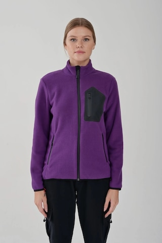 Exuma Kadın Tam Fermuarlı Polar 2322003 Purple 2322003-547 Mor