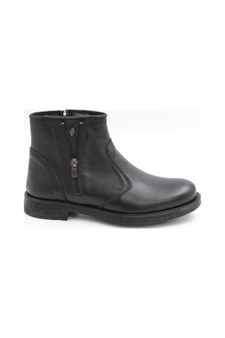 Nesilshoes Nesil Shoes Thrtrk 905 Siyah Hakiki Deri Kauçuk Taban Erkek Bot