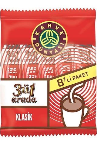 Kahve Dünyası 3ü1 Arada Klasik Kahve 24'lü 8 x 18 G