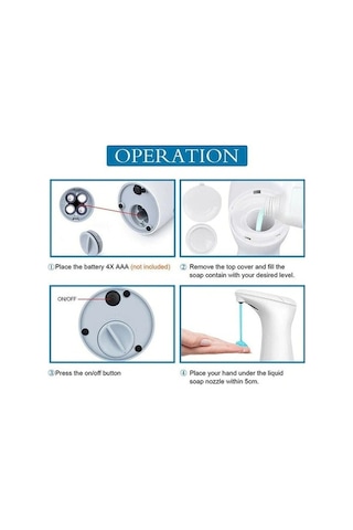 Dancemonkey Smart Motion Hareket Sensörlü Otomatik Sıvı Sabun Dispenseri Çok Renkli Çok Renkli