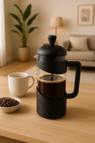 Prag - French Press Siyah 350ml Siyah