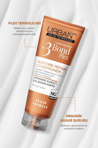 Bond Plex Restore Repair Yıpranma Karşıtı Şampuan Krem Süt Saç Bakım Seti 3'lü-vegan