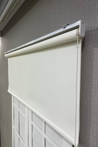 Stor Perde İthal Mat Polyester Beyaz Beyaz