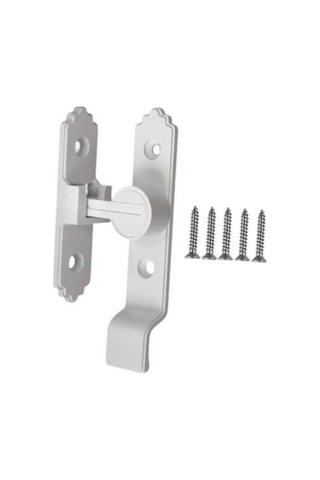 Besthome1 Suntek Ahır Sürgülü Kapı Kilidi, Ev Ofis Güvenliği, Beyaz Model