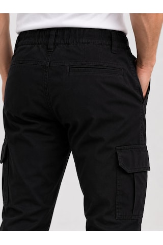 Remmy Boys Slım Fıt Erkek Likralı Kargo Pantolon 7745 Siyah