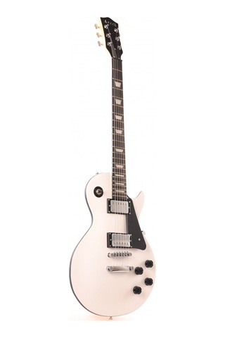 Angel Aelg200-wh Beyaz Elektro Gitar Les Paul Tipi Kasa Set-nec
