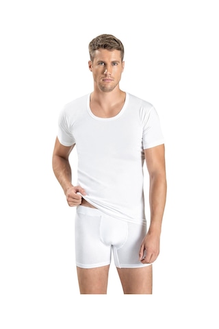 Jiber Erkek Pamuklu Bisiklet Yaka Fanila Atlet 103 - 6 Adet 001