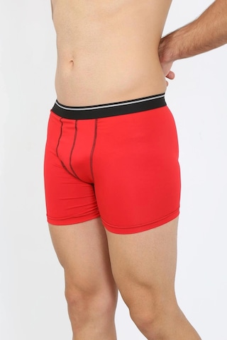 Giyim Erkek Pamuk Likralı Boxer Kırmızı Kırmızı