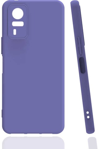 Zore Vivo Y51 Kılıf Msra Biye Silikon - Lila Lila