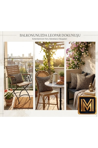 Kırlent 4 Leopar Desenli Dekoratif Kırlent Kılıfı 4'lü Set 45x45 Cm Modern Koltuk Kırlenti Fermuarlı Dijital Baskılı Kumaş Kare Dekorasyon Çok Renkli