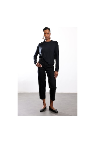 5in1Canpolat Siyah Yüksek Bel Tensel Baggy Jean 3001 Siyah