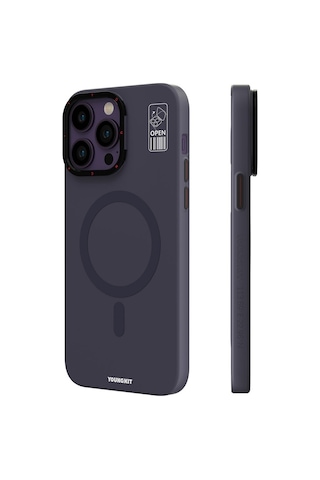 Youngkit Apple Uyumlu iPhone 13 Pro Max Magsafe Şarj Özellikli Standlı Hermit Bracket Serisi Kılıf