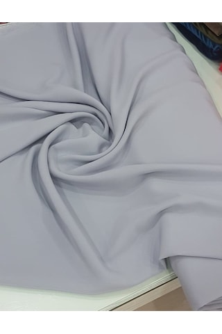 Medine Ipeği Açık Gri Elbiselik,Bluzluk,Eşarplık Kumaş M12
