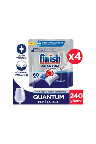 Finish Quantum Bulaşık Makinesi Deterjanı 4 x 60 Tablet
