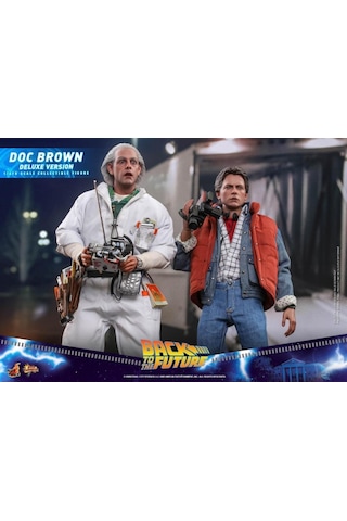 Hot Toys Doc Brown Deluxe Version Sixth Scale Figure - 909291 - Mms610 - Back To The Future / Bttf Movie
