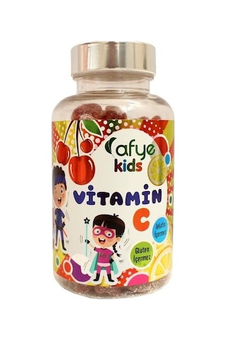 Afye Kids Güçlendirilmiş Şeker Vitamin C 50 Ayıcık Jelibon
