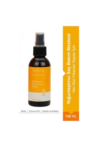 Louvess Biotin Keratin Kolajen ve Hindistan Cevizi Yağı İçerikli Yoğun Saç Bakım Maskesi 150 ML