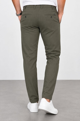Classics Men Yazı Erkek Slim Fit Dar Kesim Beli Bağlamalı Yan Cepli Casual Jogger Pantolon haki