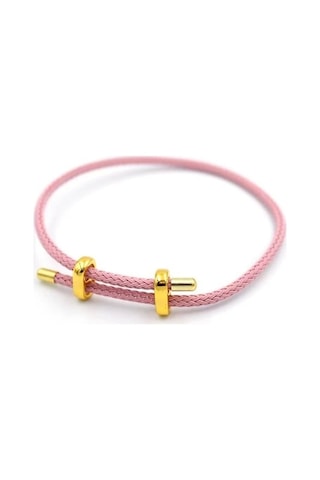 Hasır Bileklik - Pembe Çok Renkli