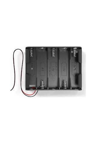 5'li 1,5v Aa Kalem Pil Kutusu Yuvası 5x1,5v Kablolu Batarya Pil Tutucu