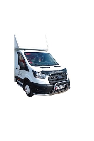 FORD TRANSİT 2013 SONRASI KROM İLAVELİ ÖN TAMPON KORUMA (BIYIK İLAVELİ)