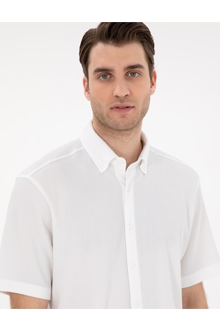 Pierre Cardin Erkek Beyaz Gömlek Kısa Kollu 50307091-vr013 Beyaz