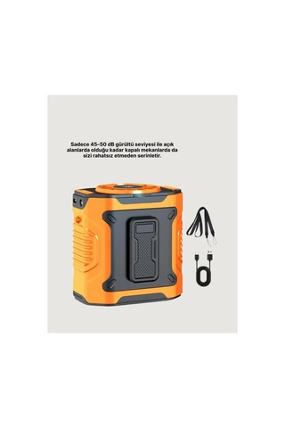 5000mah Şarjlı Soğutma Fanı Taşınabilir Renk