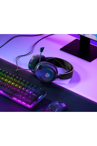 Steelseries Arctis Nova 1 Multi- Gaming Kulaklık Hi-fi Sürücü 360 Surround Ses Airweave Memory Foam Kulak Yastıkları Gürültü Önleyici Mikrofon, Pc, Ps5, Switch, Siyah Sku: Smgstk9a45df0e
