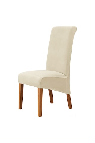 Tenfowee 2023 Yeni Desenli Çapraz Koltuk Kılıfı - Gümüş Tilki Kadife, Esnek, Yüksek Sırtlı, Ev Ve Otel Kullanımı İçin, Bej Renk Diğer