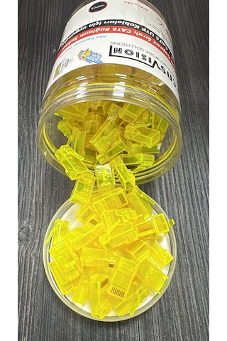 Cns- Rj45 Delikli Çapraz Sıralı Cat6 Bağlantı Soketi 100'lü Kutu