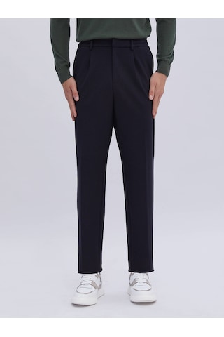 Kip Lacivert Örme Carrot Fit Casual Pantolon Çok Renkli