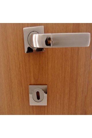 Eros Nikel Saten Rozetli Kapı Kolu