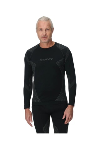 Spyder Spyder Momentum Baselayer Top Erkek İçlik Üst 6000 Siyah