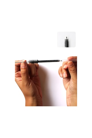 5 Adet Siyah 8 Mm Pipo Pipet Boru Kamış Temizlik Temizleme Fırçası Rd52