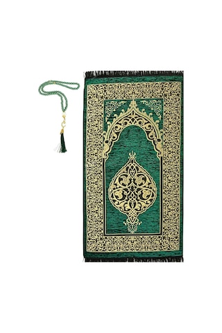 Şönil Seccade Ve Vavlı I Nci Tesbih Set Yeşil