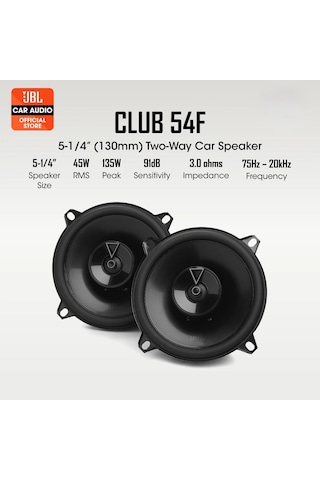 Jbl 13cm Hoparlör - Jbl Club 54f Kapı Hoparlörü - Jbl Profesyonel Hoparlör 13cm